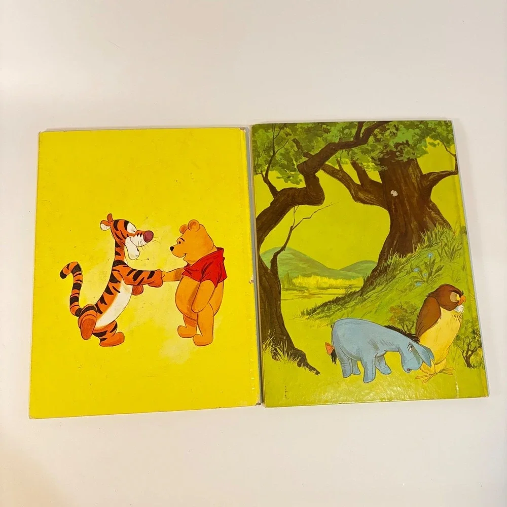 Vtg Disney Winnie the Pooh Golden Books Meets Tigger A Tight Squeeze Set of 2 - Picture 2 of 5